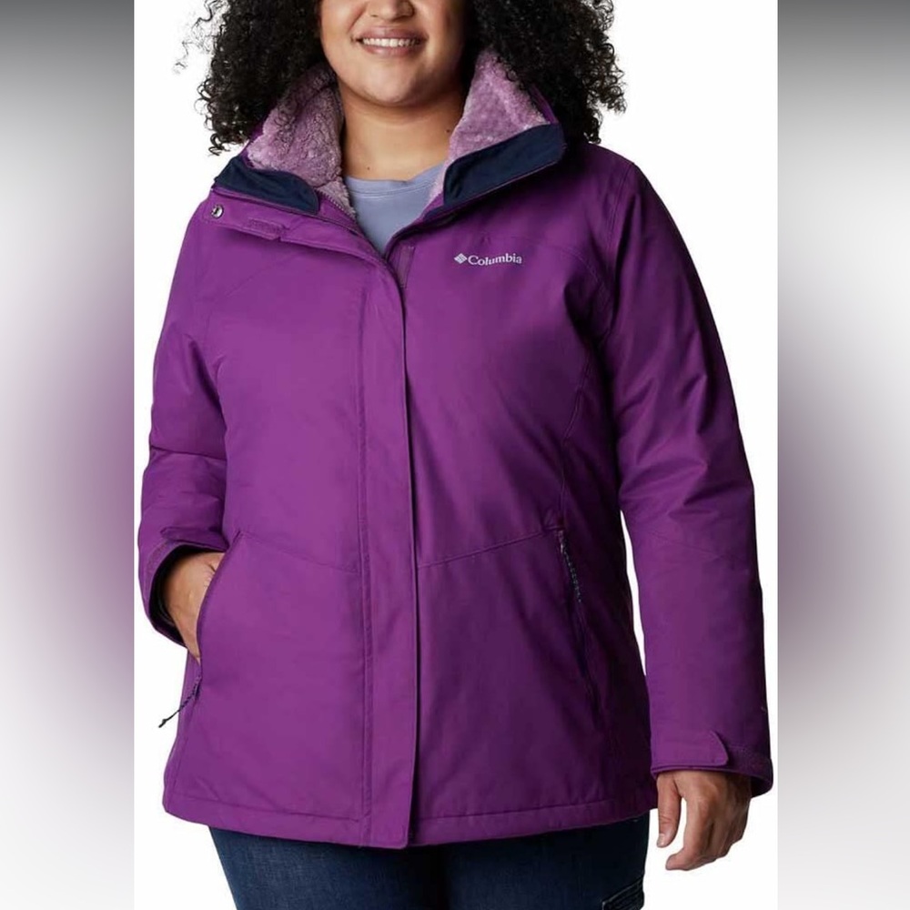 Columbia Women’s Bugaboo II Fleece interchangeable jacket. Plum.